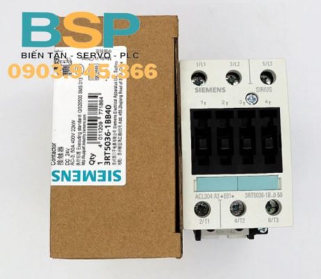 Contactor 50A 22 kW Siemens 3RT5036-1BB40-1